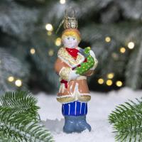 Ёлочное украшение "Емеля с щукой", в подарочной упаковке, h- 9 см